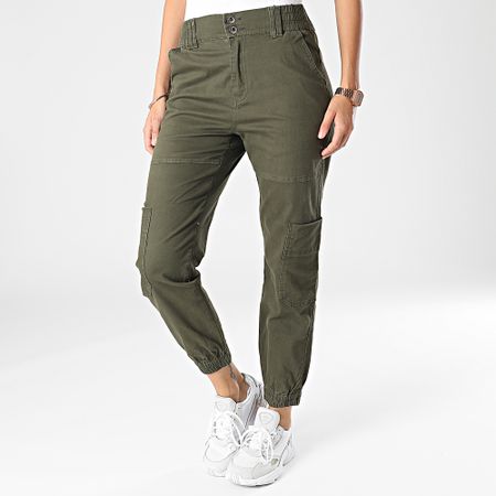 Girls Outfit - Pantaloni jogger da donna C9111 Verde kaki
