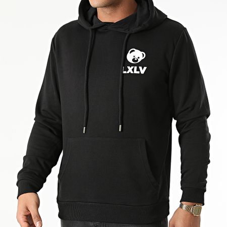 Luxury Lovers - Felpa con cappuccio Bear Back Nero
