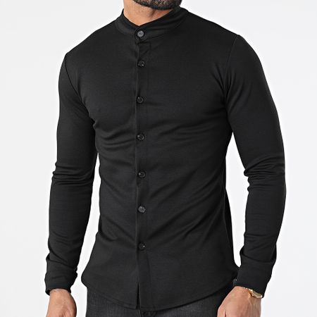 Frilivin - Camicia nera a maniche lunghe