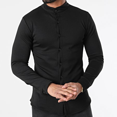 Frilivin - Camicia nera a maniche lunghe