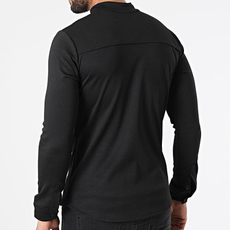 Frilivin - Camicia nera a maniche lunghe