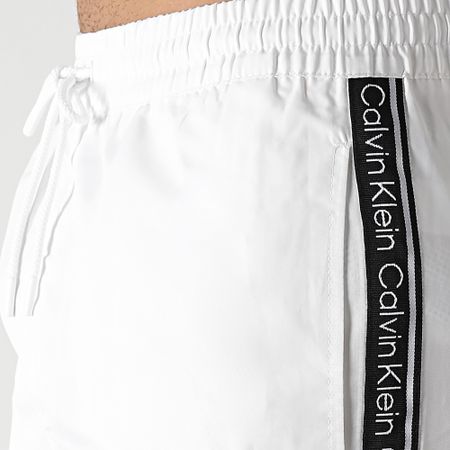 Calvin Klein - Costume da bagno a fascia con coulisse media 0741 Bianco