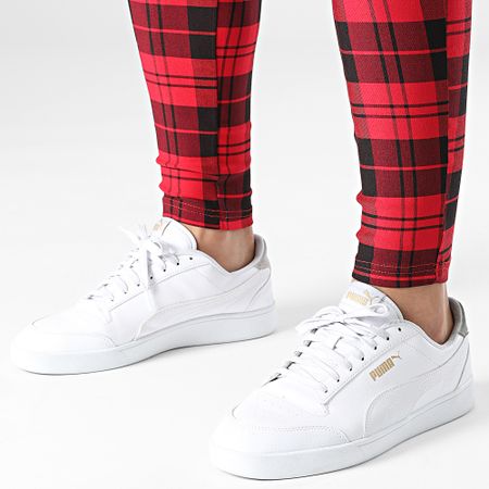 John H - P5538 Pantaloni a quadri rossi e neri