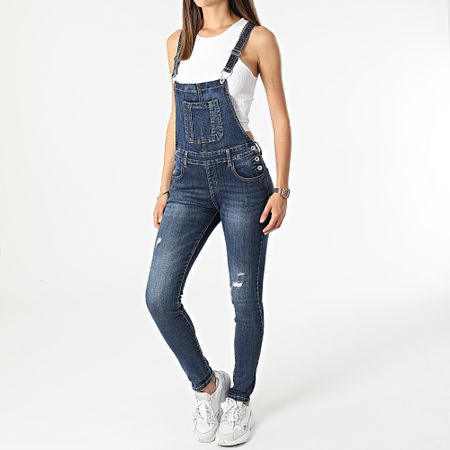 Girls Outfit - Salopette donna J8516 Blue Denim Slim Jean