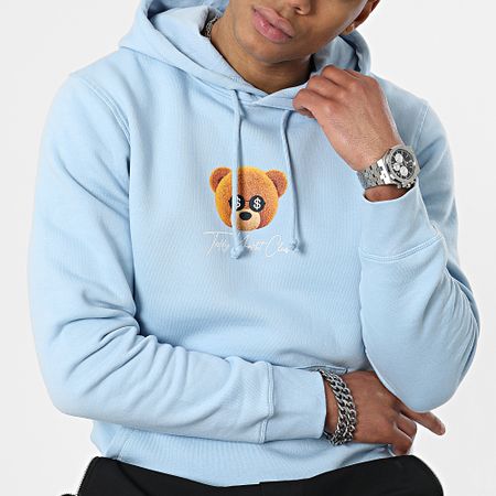 Teddy Yacht Club - Felpa con cappuccio blu cielo