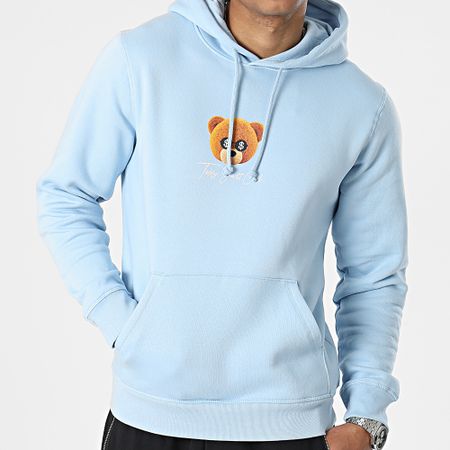 Teddy Yacht Club - Felpa con cappuccio blu cielo