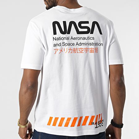 NASA - Maglietta oversize Grande Admin 2 Bianco Nero Arancione