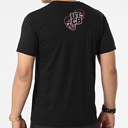 Mac Tyer Untouchable - Maglietta Electric Skull Nero Rosa
