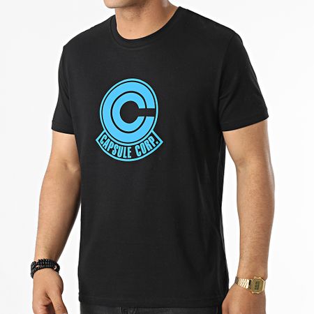 Dragon Ball Z - Capsule Corp Tee Shirt Nero Blu