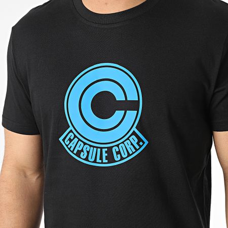 Dragon Ball Z - Capsule Corp Tee Shirt Nero Blu