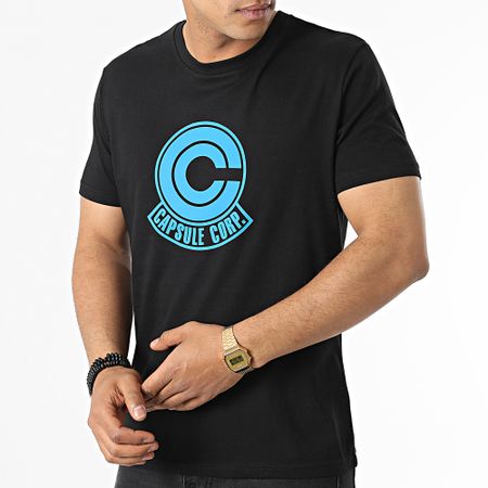 Dragon Ball Z - Capsule Corp Tee Shirt Nero Blu