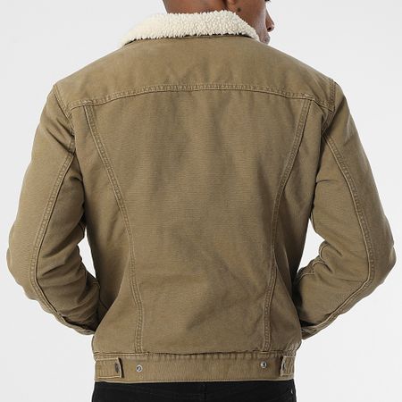 Levi's - Giacca Jean Collar Sherpa Trucker III 16365 Khaki Green