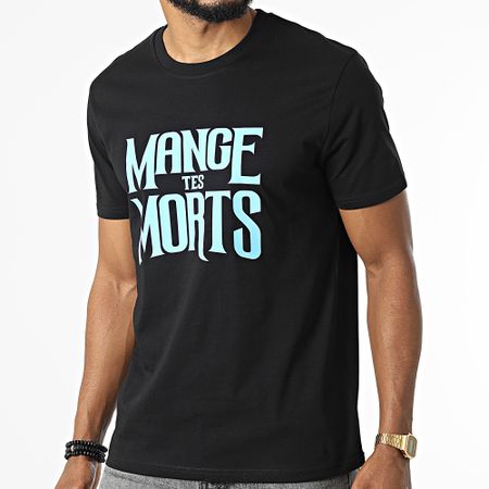 Seth Gueko - Mange Tes Morts Tee Shirt Nero Azzurro
