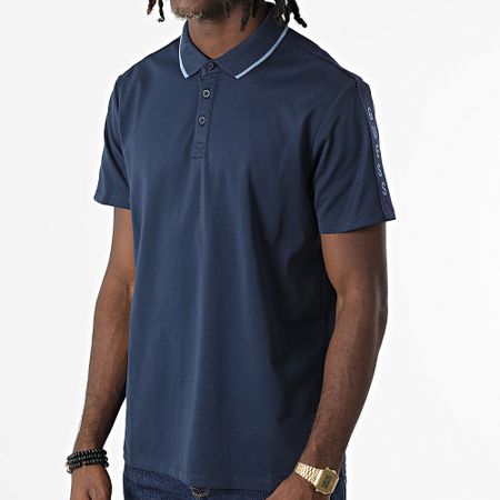 Guess - M2YP25-KARS0 Polo a manica corta con strisce blu navy