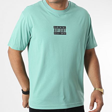 Parental Advisory - Tee Shirt Oversize Large Small Tag Verde Nero