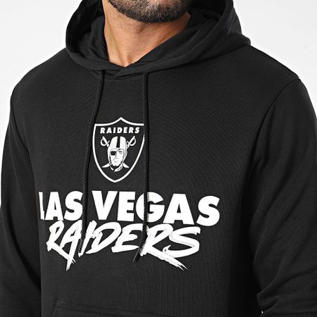New Era - Felpa con cappuccio Las Vegas Raiders 60284648 Nero