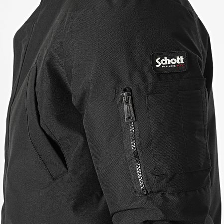 Schott NYC - Parka Nelson 20 in pelliccia nera