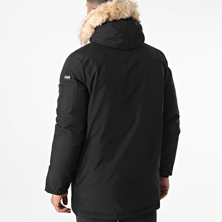 Schott NYC - Parka Nelson 20 in pelliccia nera