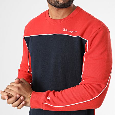 Champion - Sudore con girocollo 217852 Arancio Navy