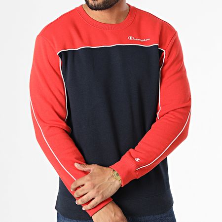 Champion - Sudore con girocollo 217852 Arancio Navy