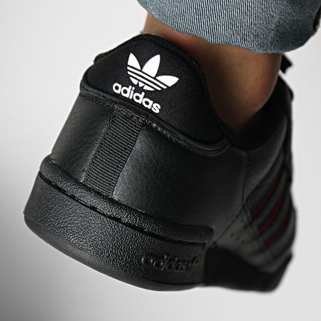 Adidas Originals - Continental 80 Stripes FX5091 Core Black Collegiate Navy Vive Red Sneakers