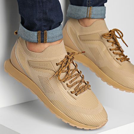 HUGO - Sneakers Icelin Runner 50471301 Marrone chiaro pastello