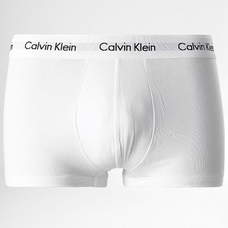 Calvin Klein - Set di 3 boxer in cotone elasticizzato U2664G Bianco