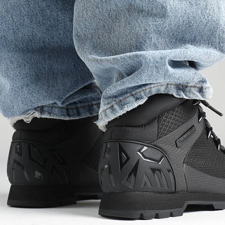 Timberland - Stivali Euro Sprint Mid Hiker Waterproof A1QHR Black Knit