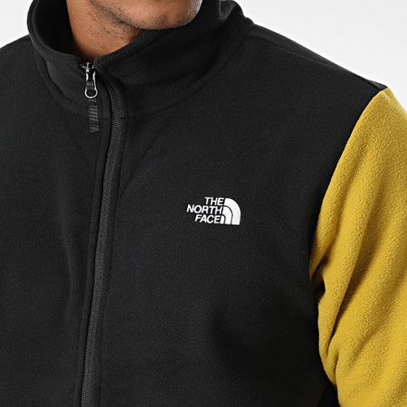The North Face - A4AJC Giacca in pile con zip giallo senape nero