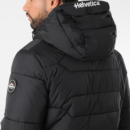 Helvetica - Nepal Giacca nera con cappuccio