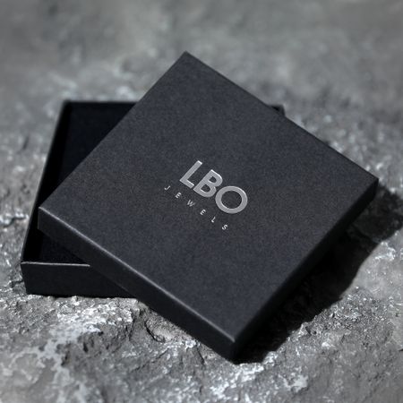 LBO - Collana con ciondolo a forma di lama di rasoio in oro