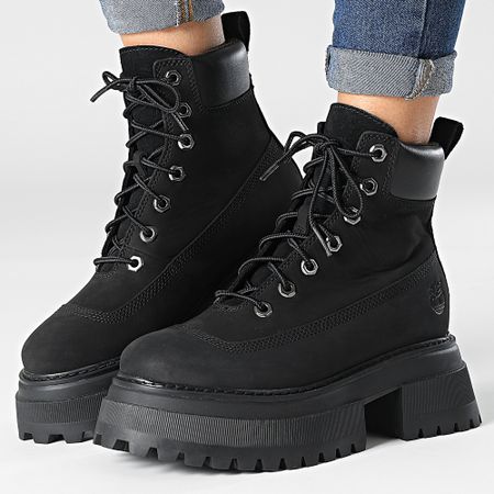 Timberland - Stivali da donna Sky 6 Inch Lace Up A248J Nero Nubuck