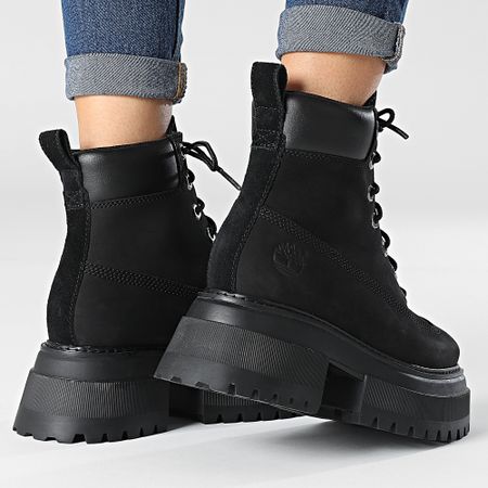 Timberland - Stivali da donna Sky 6 Inch Lace Up A248J Nero Nubuck