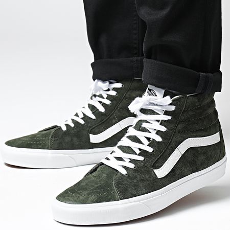 Vans - Sneakers Sk8 Hi 4BVT50K in pelle scamosciata Grape Leaf