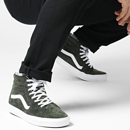 Vans - Sneakers Sk8 Hi 4BVT50K in pelle scamosciata Grape Leaf