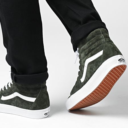 Vans - Sneakers Sk8 Hi 4BVT50K in pelle scamosciata Grape Leaf