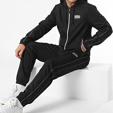 EA7 Emporio Armani - 3RPV02-PNP5Z Tuta da ginnastica nera riflettente