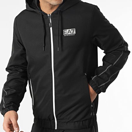 EA7 Emporio Armani - 3RPV02-PNP5Z Tuta da ginnastica nera riflettente