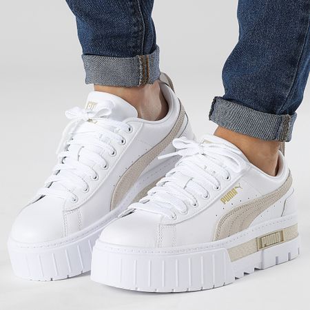 Puma - Sneakers Mayze Lth Donna 381983 Bianco Peyote