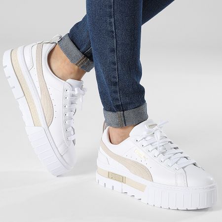 Puma - Sneakers Mayze Lth Donna 381983 Bianco Peyote
