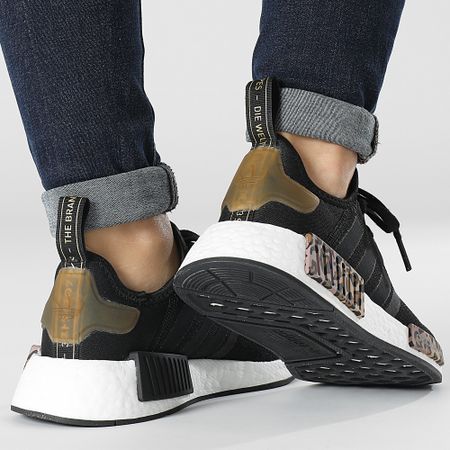 Adidas Originals - Sneakers NMD R1 Donna GX2027 Cloud White Core Black Leopard