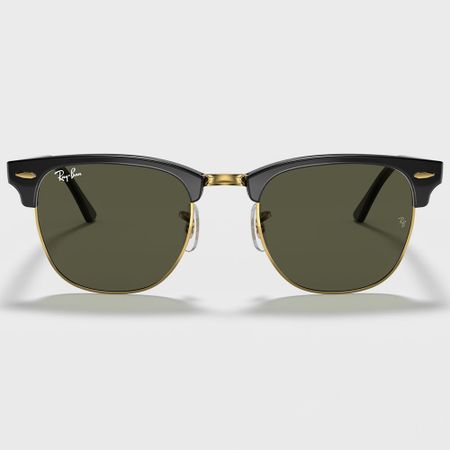 Ray-Ban - Occhiali da sole Clubmaster RB3016 Verde Oro Nero