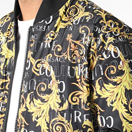 Versace Jeans Couture - Renaissance 74GASD17-CQS51 Giacca reversibile con zip e cappuccio nero