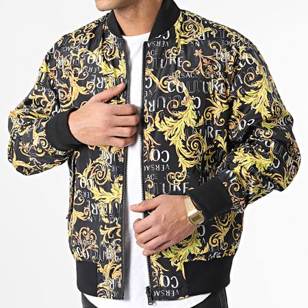 Versace Jeans Couture - Renaissance 74GASD17-CQS51 Giacca reversibile con zip e cappuccio nero