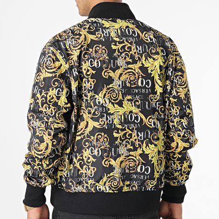 Versace Jeans Couture - Renaissance 74GASD17-CQS51 Giacca reversibile con zip e cappuccio nero