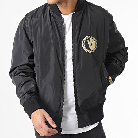 Versace Jeans Couture - Renaissance 74GASD17-CQS51 Giacca reversibile con zip e cappuccio nero
