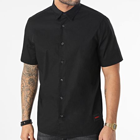 HUGO - Ebor Camicia a maniche corte 50475668 Nero