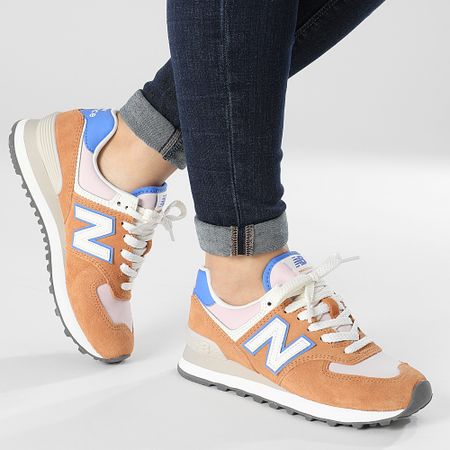New Balance - Sneakers classiche da donna 574 WL5740QB Rosa Cipria Albicocca