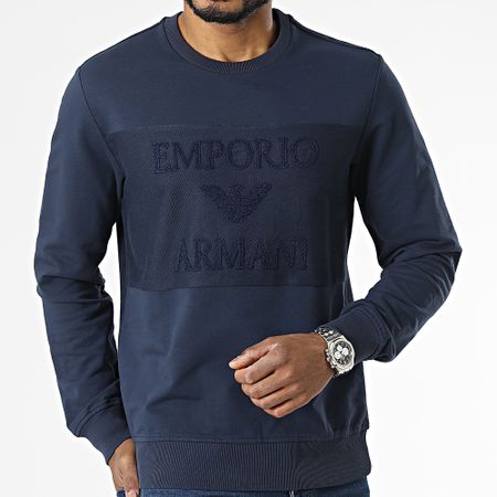 Emporio Armani - Felpa girocollo 211859-3R484 blu navy