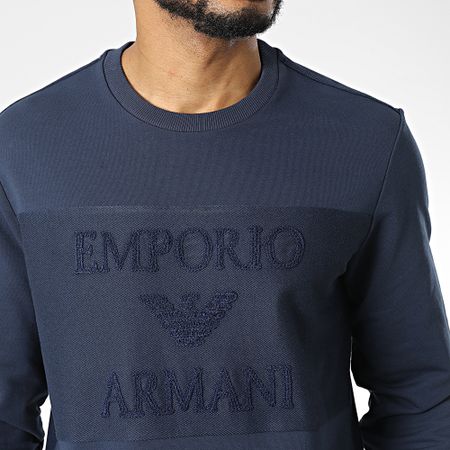 Emporio Armani - Felpa girocollo 211859-3R484 blu navy